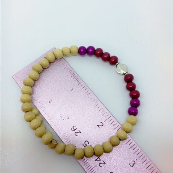 Sustainable Wood and Silver Symmetry Bracelet - Picture 4 of 8